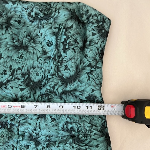 NWT Nicole Miller Vintage 100% Silk Strapless Floral Mini /Tunic Dress - Picture 10 of 13